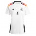 Camisa de Futebol Alemanha Jonathan Tah #4 Equipamento Principal Europeu 2024 Manga Curta